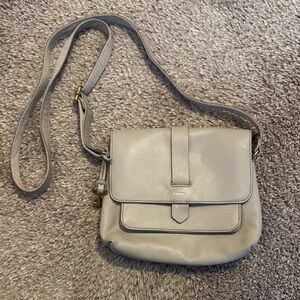 Fossil Light Tan/Gray Crossbody Bag